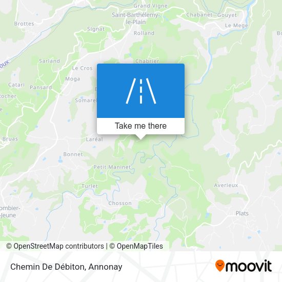 Chemin De Débiton map