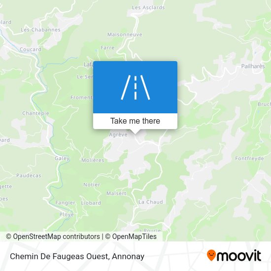 Chemin De Faugeas Ouest map
