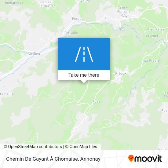 Chemin De Gayant À Chomaise map