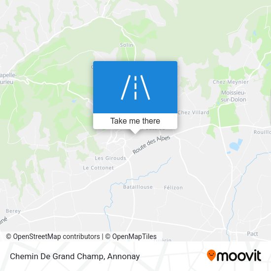Chemin De Grand Champ map