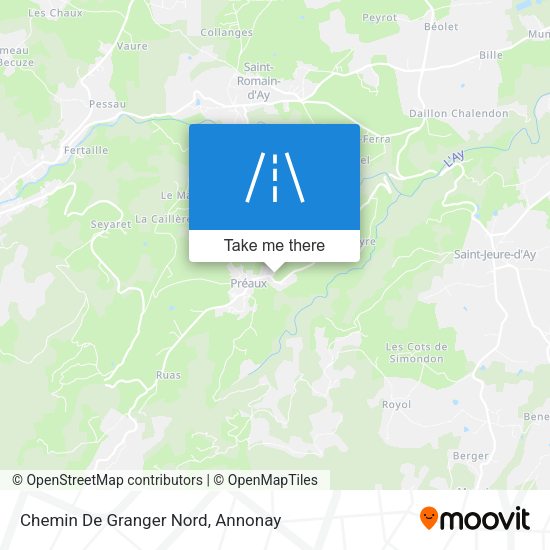 Chemin De Granger Nord map