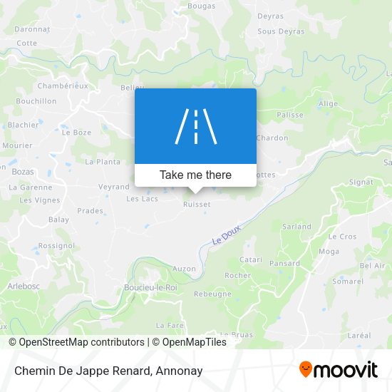 Chemin De Jappe Renard map