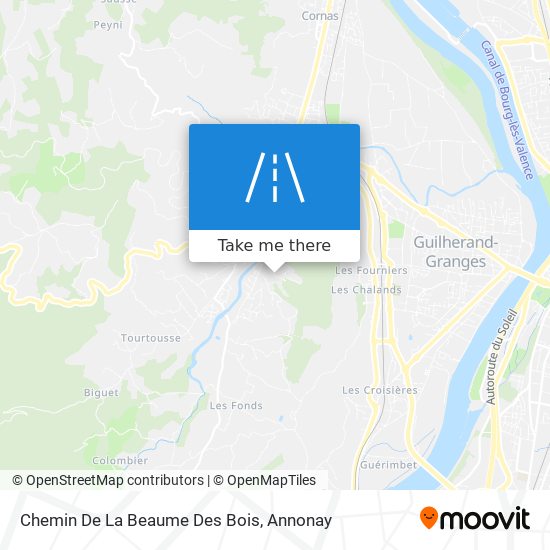 Chemin De La Beaume Des Bois map