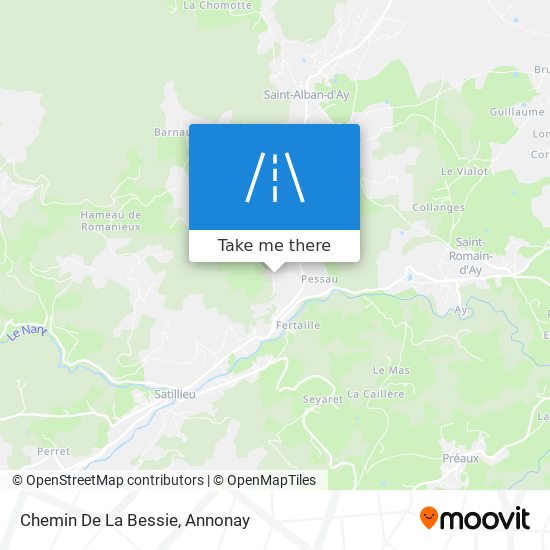 Chemin De La Bessie map