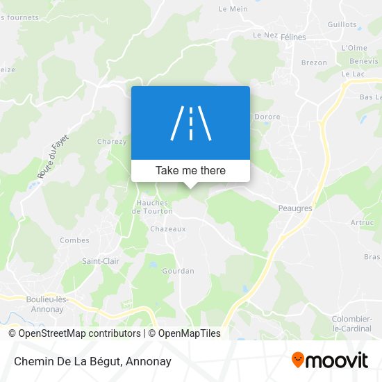 Chemin De La Bégut map