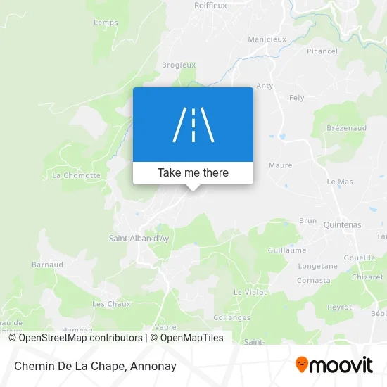 Chemin De La Chape map