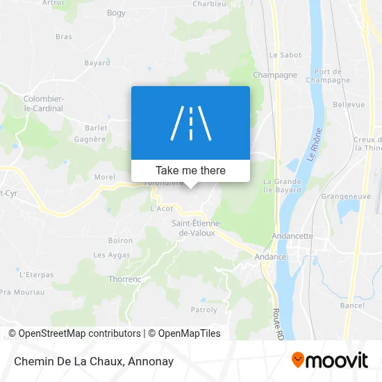 Chemin De La Chaux map