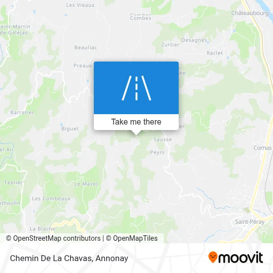 Chemin De La Chavas map