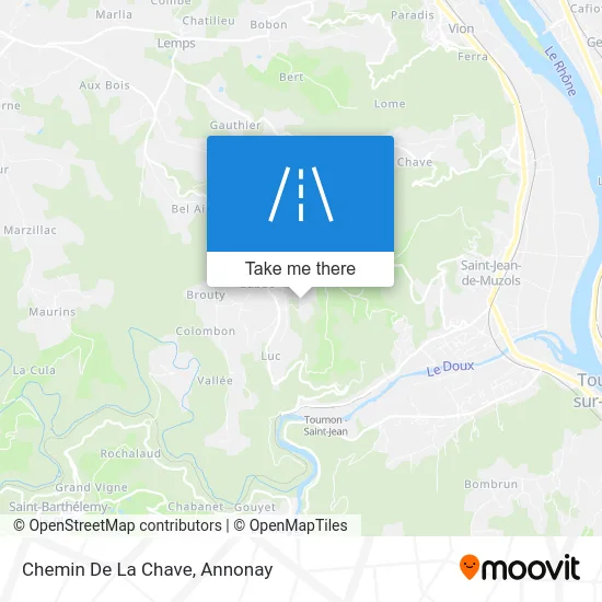Chemin De La Chave map