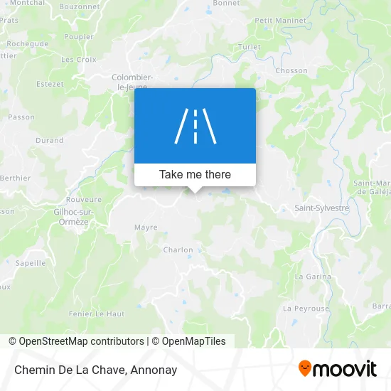 Chemin De La Chave map