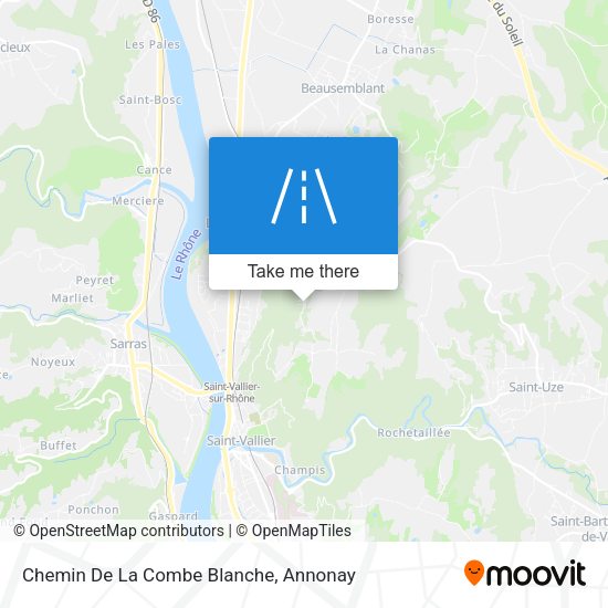 Chemin De La Combe Blanche map