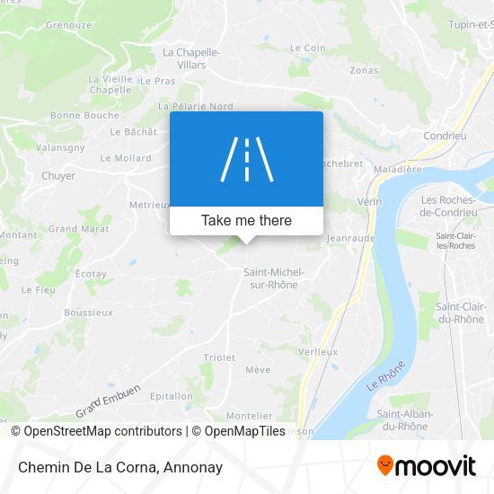 Chemin De La Corna map