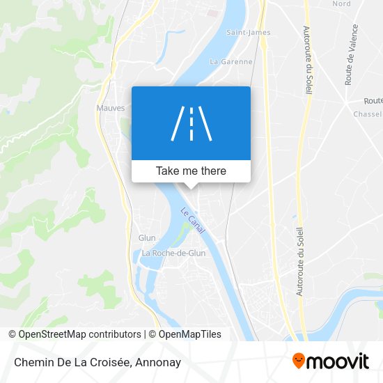 Chemin De La Croisée map