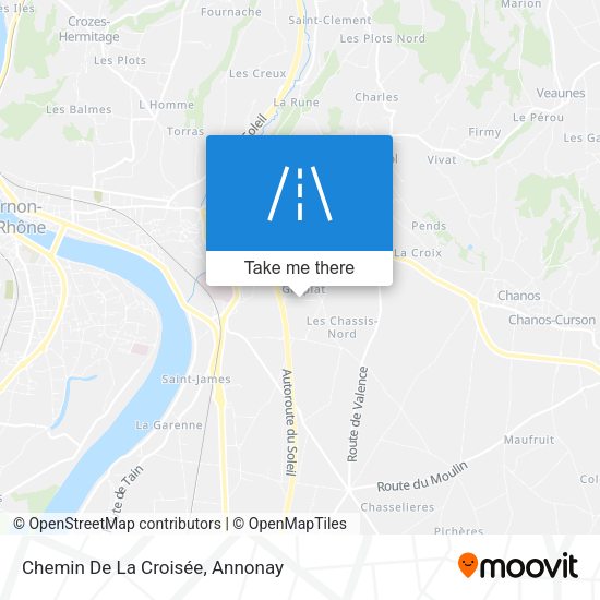 Chemin De La Croisée map
