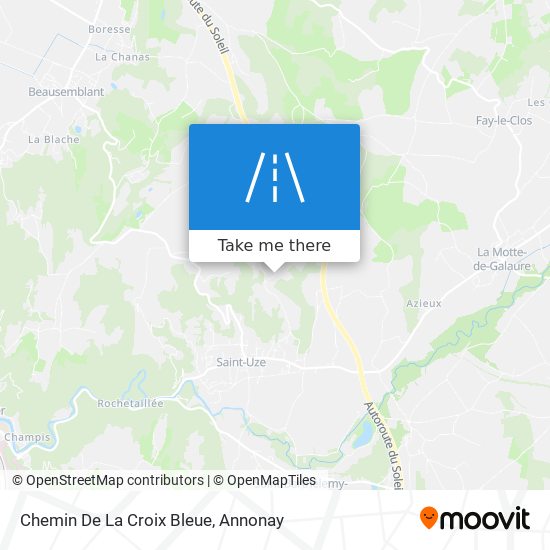 Chemin De La Croix Bleue map