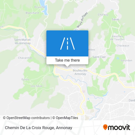 Chemin De La Croix Rouge map