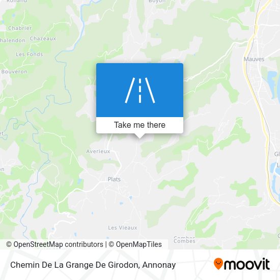 Chemin De La Grange De Girodon map