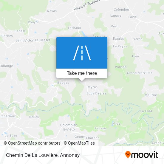 Chemin De La Louvière map