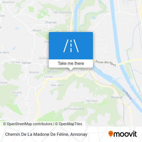 Chemin De La Madone De Féline map