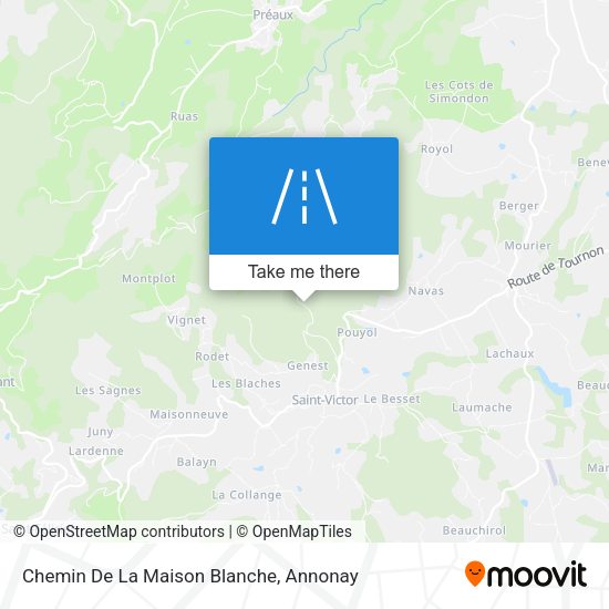 Chemin De La Maison Blanche map