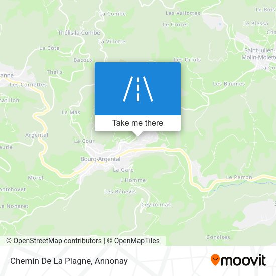 Chemin De La Plagne map