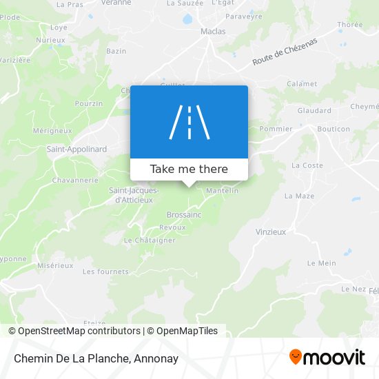 Mapa Chemin De La Planche