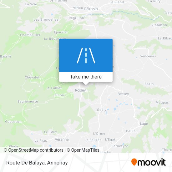 Route De Balaya map
