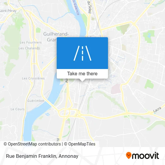 Rue Benjamin Franklin map