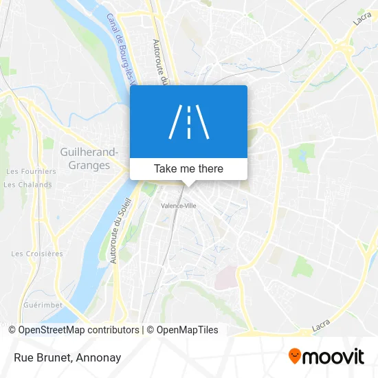 Rue Brunet map