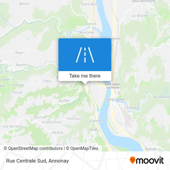 Rue Centrale Sud map