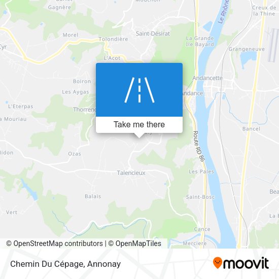 Chemin Du Cépage map