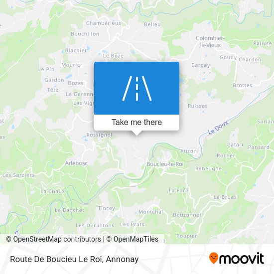 Route De Boucieu Le Roi map