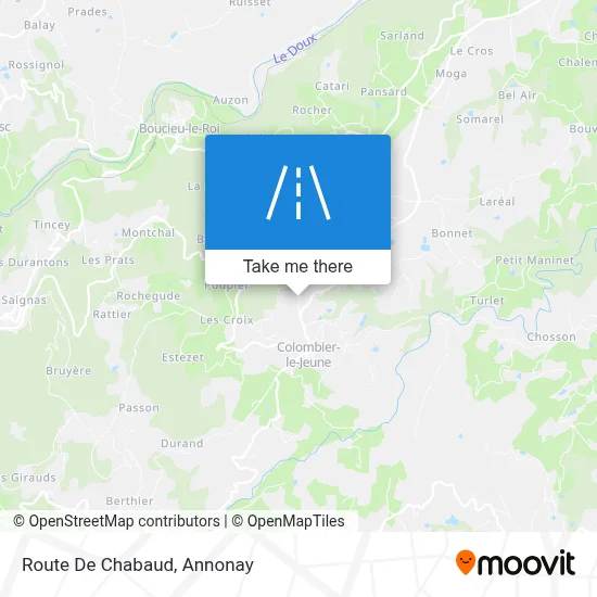Route De Chabaud map