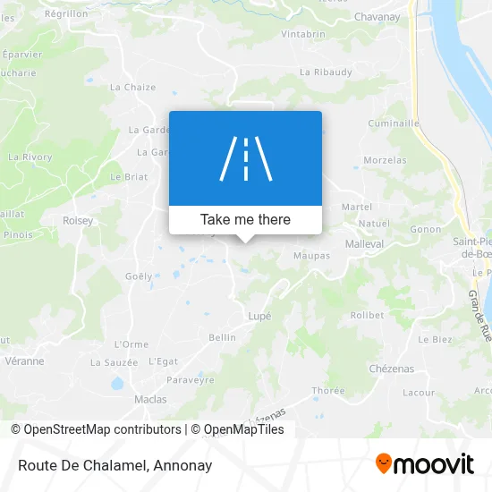 Route De Chalamel map