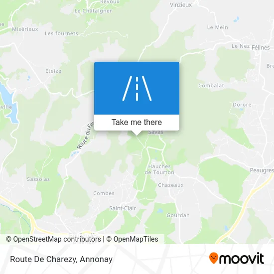 Route De Charezy map