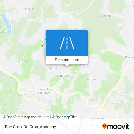 Rue Croix Du Cros map