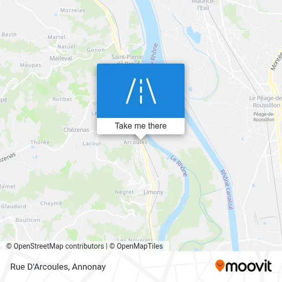 Rue D'Arcoules map