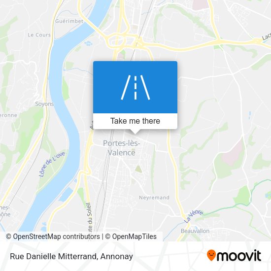 Rue Danielle Mitterrand map
