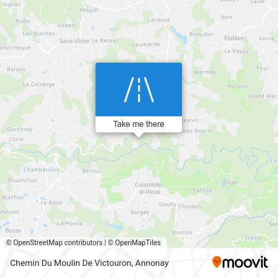 Chemin Du Moulin De Victouron map