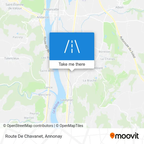 Route De Chavanet map