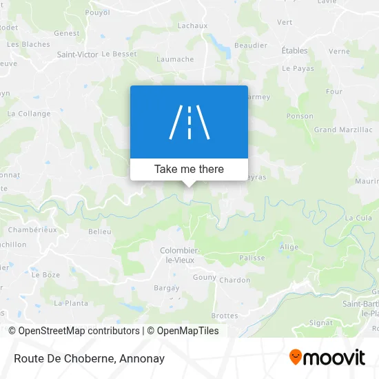 Route De Choberne map
