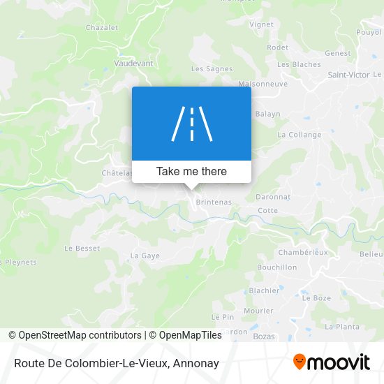 Route De Colombier-Le-Vieux map