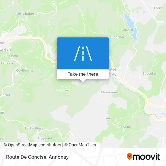 Route De Concise map