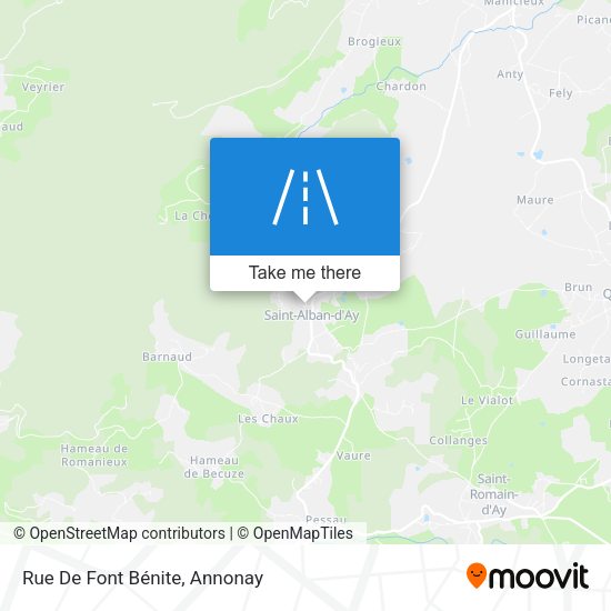 Rue De Font Bénite map