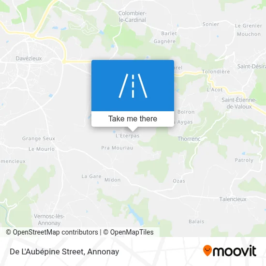 Rue De L'Aubépine map
