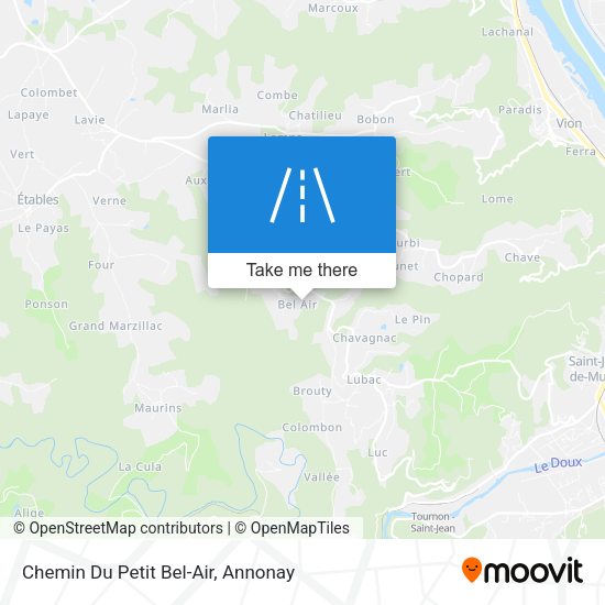 Chemin Du Petit Bel-Air map