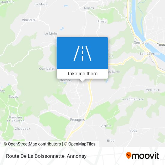 Route De La Boissonnette map