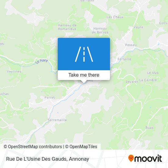 Rue De L'Usine Des Gauds map