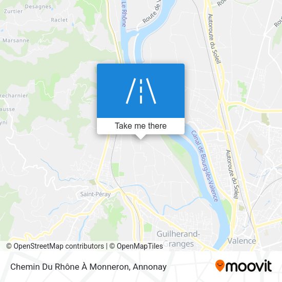 Chemin Du Rhône À Monneron map