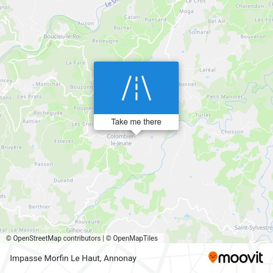 Impasse Morfin Le Haut map
